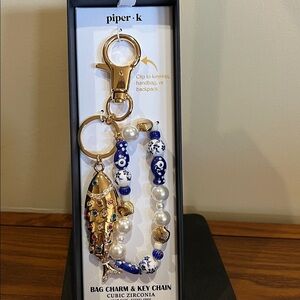 Piper K | Fish Bag Charm w/Gems - The Fish Moves